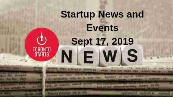 Startup News & Events Sept 17 2019