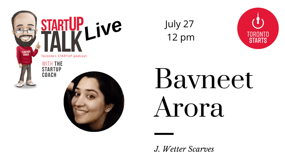 Startup Talk Live with Bavneet Arora of J Wetter Scarves