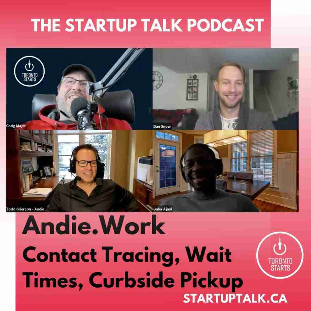 Andie The Contact Tracing, Curbside Pickup, Wait Time App