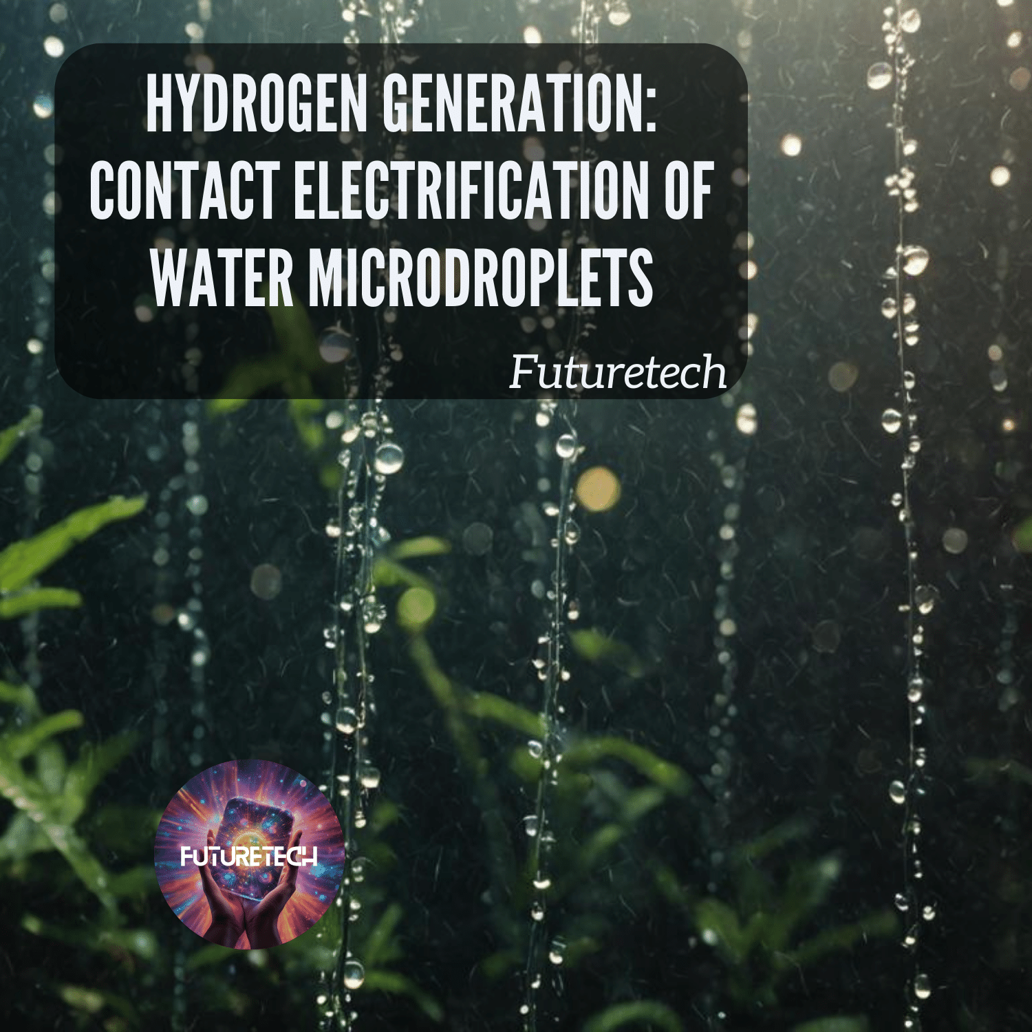 Hydrogen Formation from Contact Electrification of Microdroplets